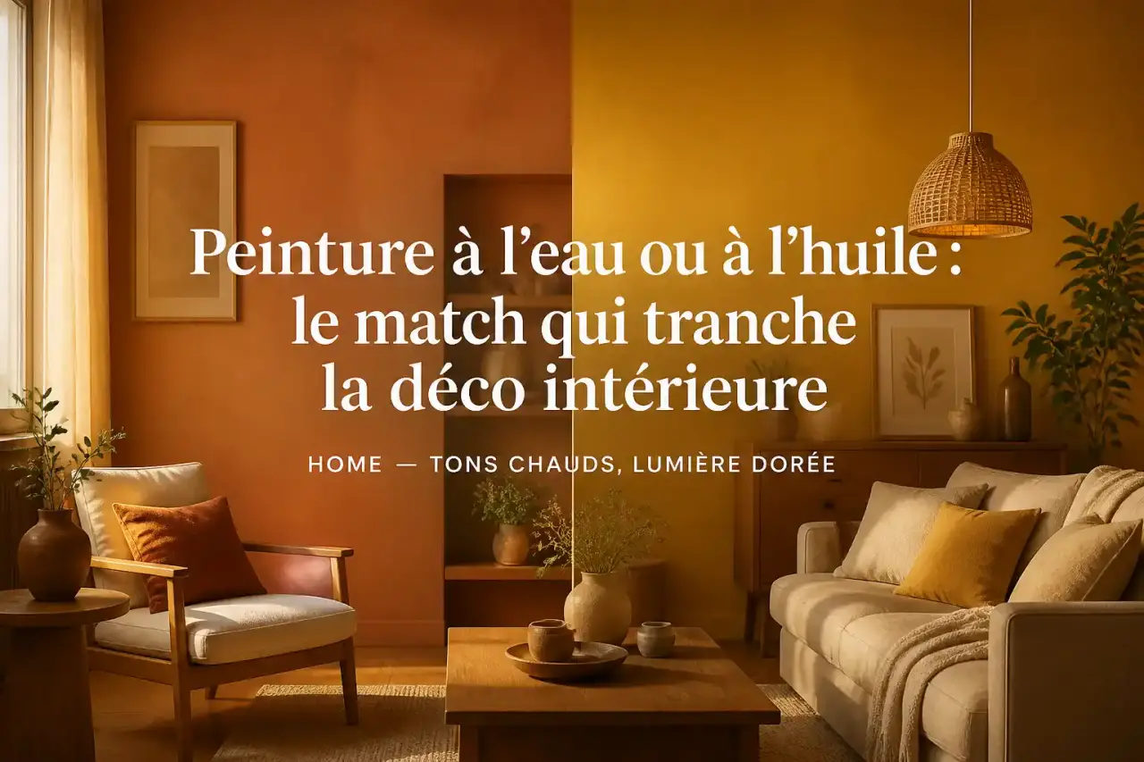 Peinture à l'eau ou à l'huile : le match qui tranche la déco intérieure